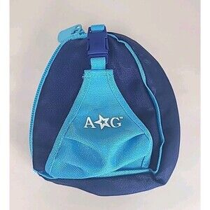 American Girl 2006 2-1 Soccer Outfit Ball Bag Two-tone Blue Backpack for Dolls